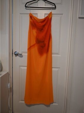 Meshki Bright Orange Slip Dress